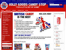 Tablet Screenshot of jollygoodscandy.com